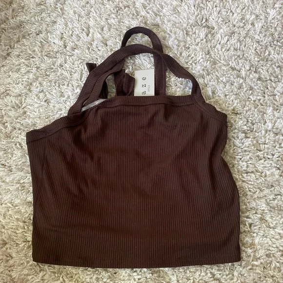 Ribbed Open Back Tank - Picture 1 of 3